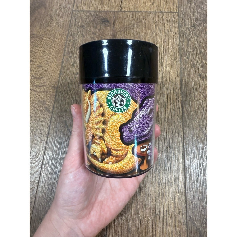 RARE 1990's 8oz‎ Starbucks Tumbler Plastic Dinosaur